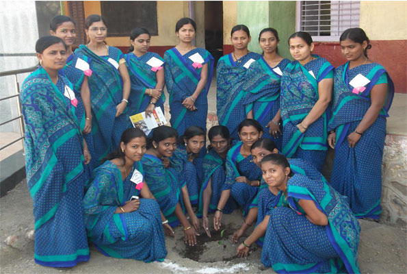 Plantation During Internship at Smt Geeta Bankar B.ED. College, Sangola